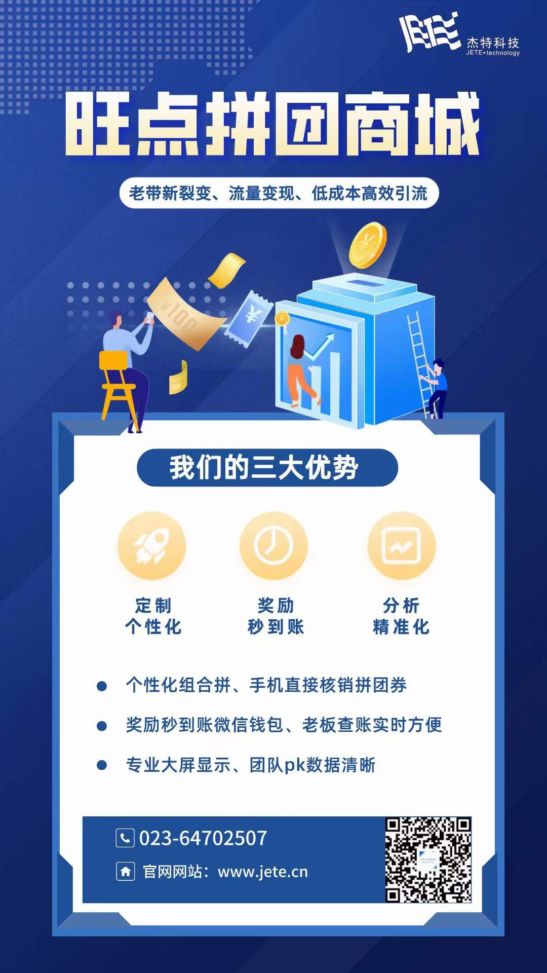 二月二龙抬和三八女神节即将到来！做活动，正当时！旺点拼团商城来帮你！老带新裂变、流量变现、低成本高效引流！