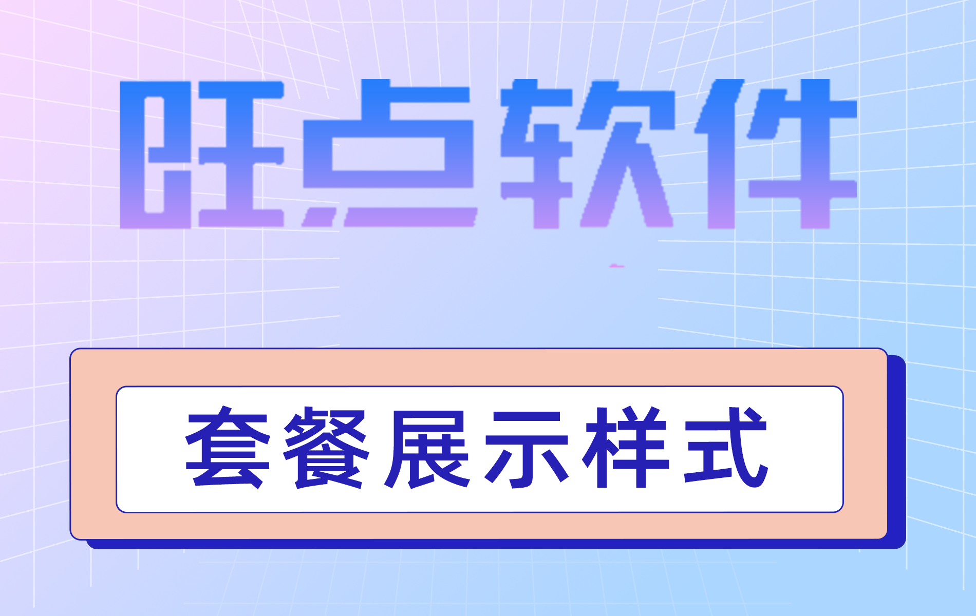 旺点软件 套餐展示样式（视频）